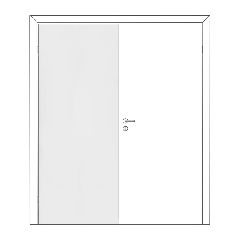 Полотно дверное ответка Olovi, глухое, белое, с/п, с/ф (М7 645х2050 мм) — изображение 5