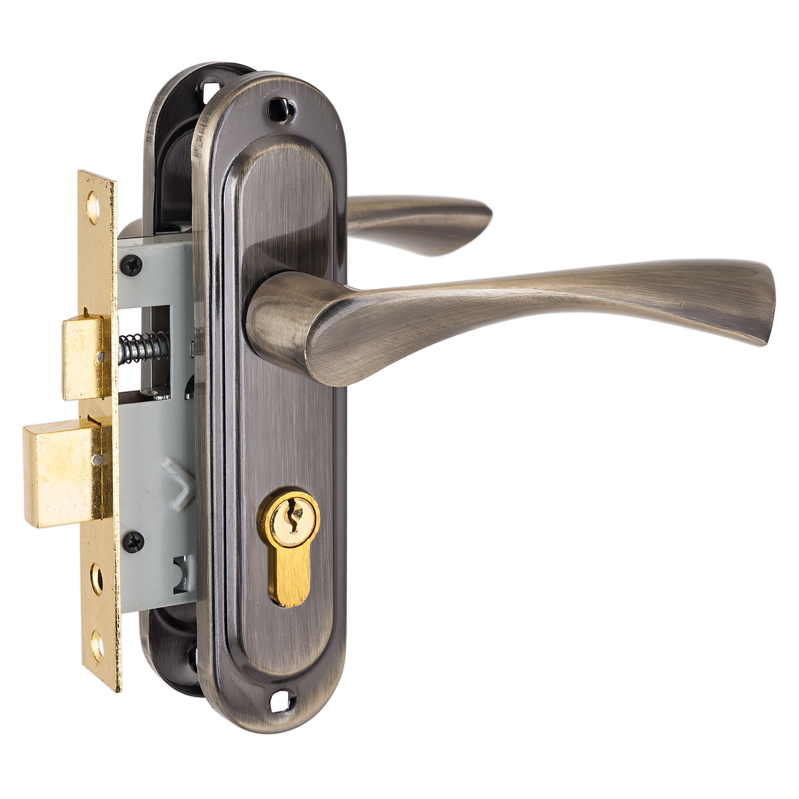 СТАНДАРТ 103/50 AB старая бронза Замок врезной с/руч (30)