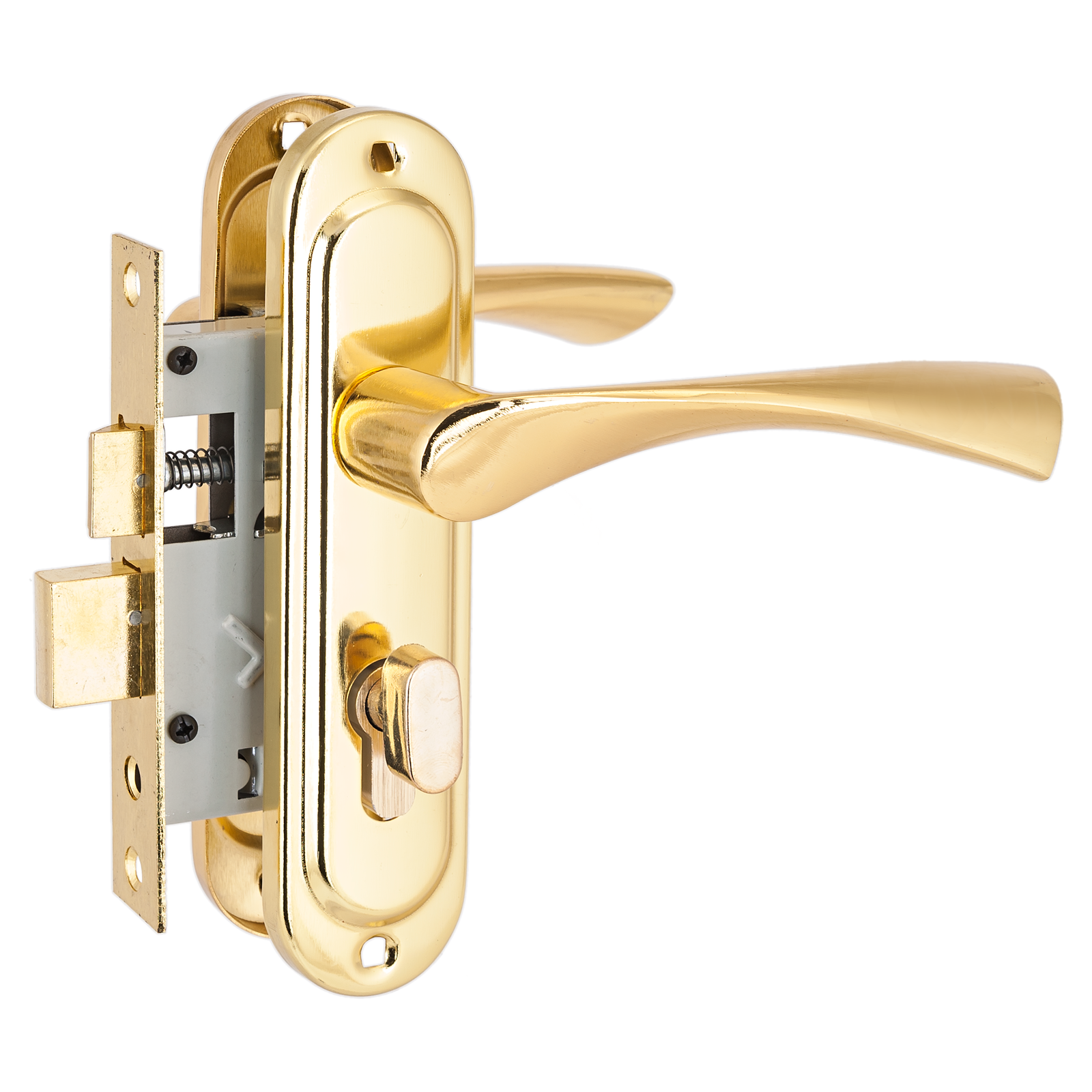 СТАНДАРТ 103/50B вертушка GP латунь Замок врезной с/руч (30)