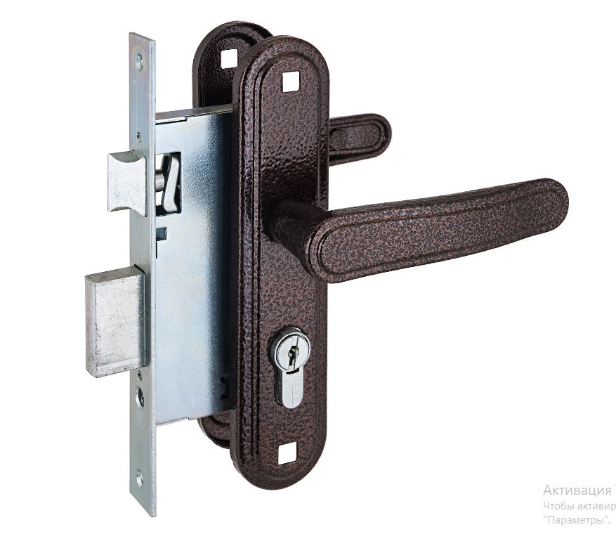 Омега Д-град ЗВ7.03 медь м/о 55 Замок врезной с/руч (10)