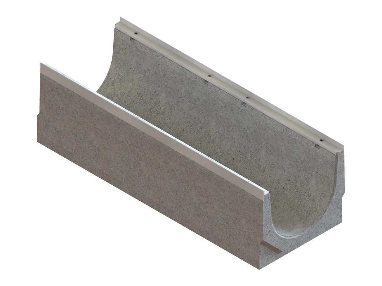 Лотки водоотводные бетонные BetoMax Drive DN300 каскадом h260-h410 под решетку кл.D400,E600 — изображение 2