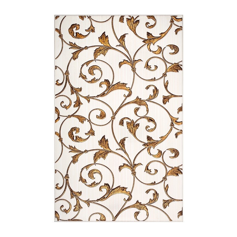 Декор настенный Нефрит Дания, светлый, 250х400х8 мм