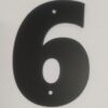 Цифра дверная Пермь "6" черная 140 мм