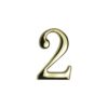 Цифра дверная АЛЛЮР "2" на клеевой основе золото (600,20)