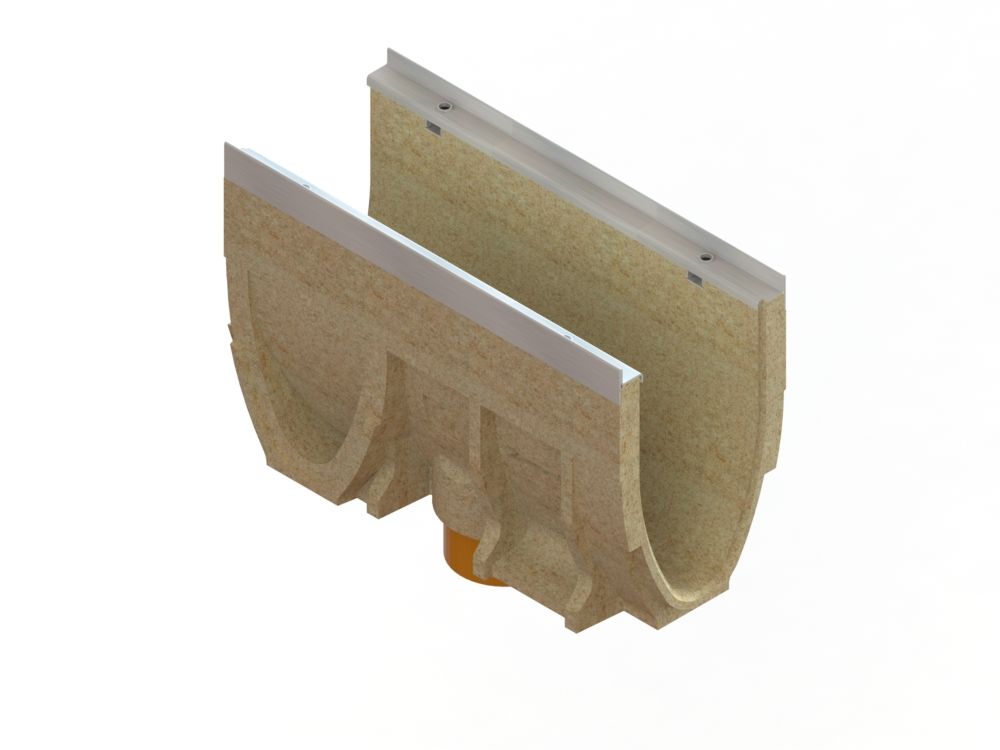 Лоток водоотводный CompoMax Drive DN150 H31 полимербетонный полуметровый кл.Е — изображение 2