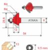 Фреза Атака кромочная калевочная D28.6/ф8/H13 (8141030)