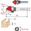 Фреза Атака пазовая фасонная D19/ф8/H14