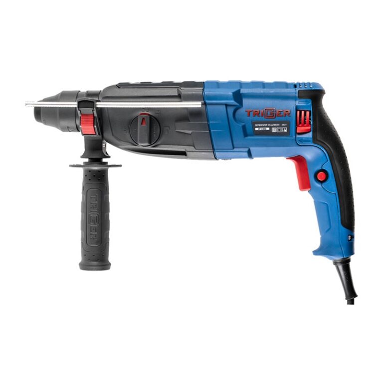 Перфоратор сетевой Trigger 20027, SDS-plus 28 мм 800Вт 3 режима 3,2Дж, L кабеля=4м,кейс — изображение 17
