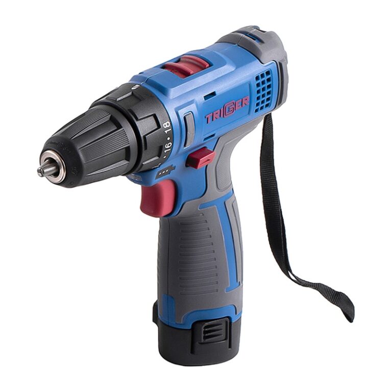 Дрель-шуруповерт Trigger 20101, 2 аккумулятора Li-ion (1,5Ач), 12V, 10 мм, 25 Нм, обойма, кейс — изображение 16