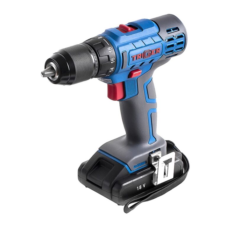 Дрель-шуруповерт Trigger 20103, 2 аккумулятора Li-ion (1,5Ач), 18V, 13 мм, 42 Нм, слайдер, кейс — изображение 17