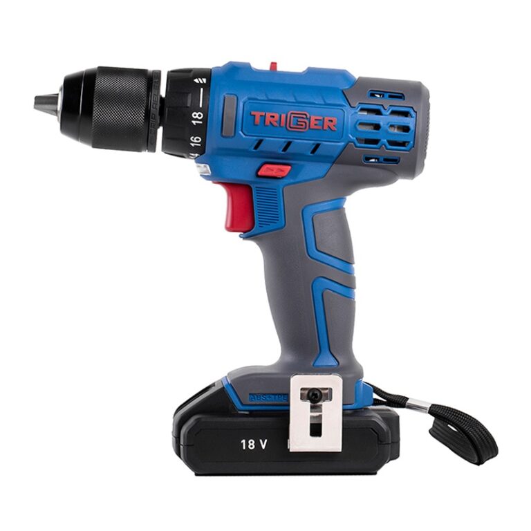 Дрель-шуруповерт Trigger 20103, 2 аккумулятора Li-ion (1,5Ач), 18V, 13 мм, 42 Нм, слайдер, кейс — изображение 18