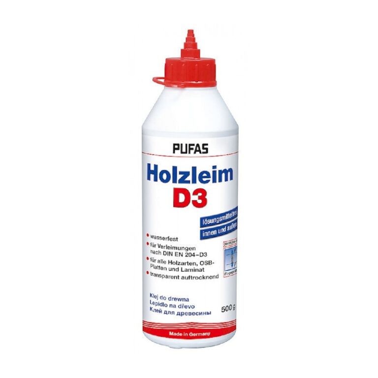 Клей для древесины Pufas Holzleim D3 (0,5 кг) — изображение 2