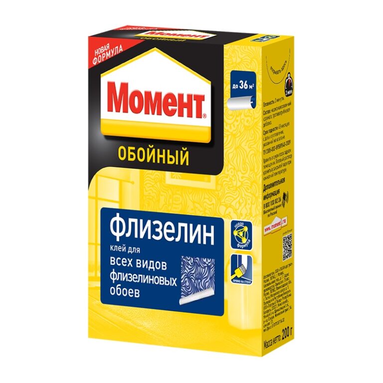 Клей для обоев Момент Флизелин (200 г) — изображение 2