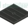 Решетка пластиковая PolyMax Basic к дождеприемнику 300x300 чёрная кл. А15