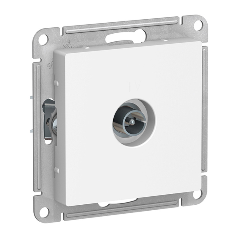 Розетка телевизионная TV с/у Atlasdesign ATN000193, 1 гнездо, белая — изображение 2