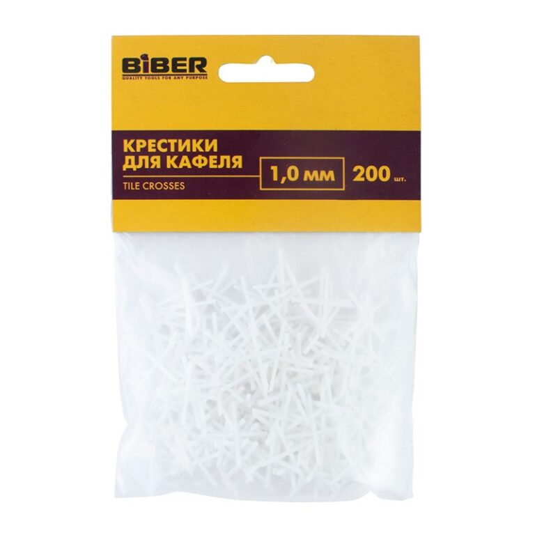 Крестики для кафеля Biber 55600, 1 мм (200 шт.) — изображение 6