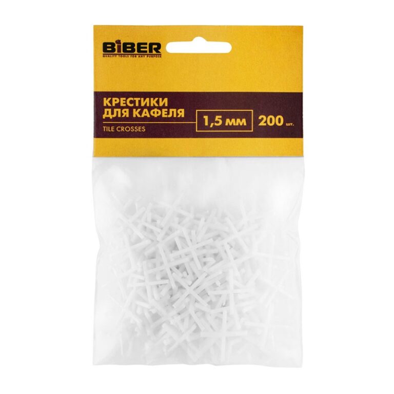 Крестики для кафеля Biber 55601, 1,5 мм (200 шт.) — изображение 6