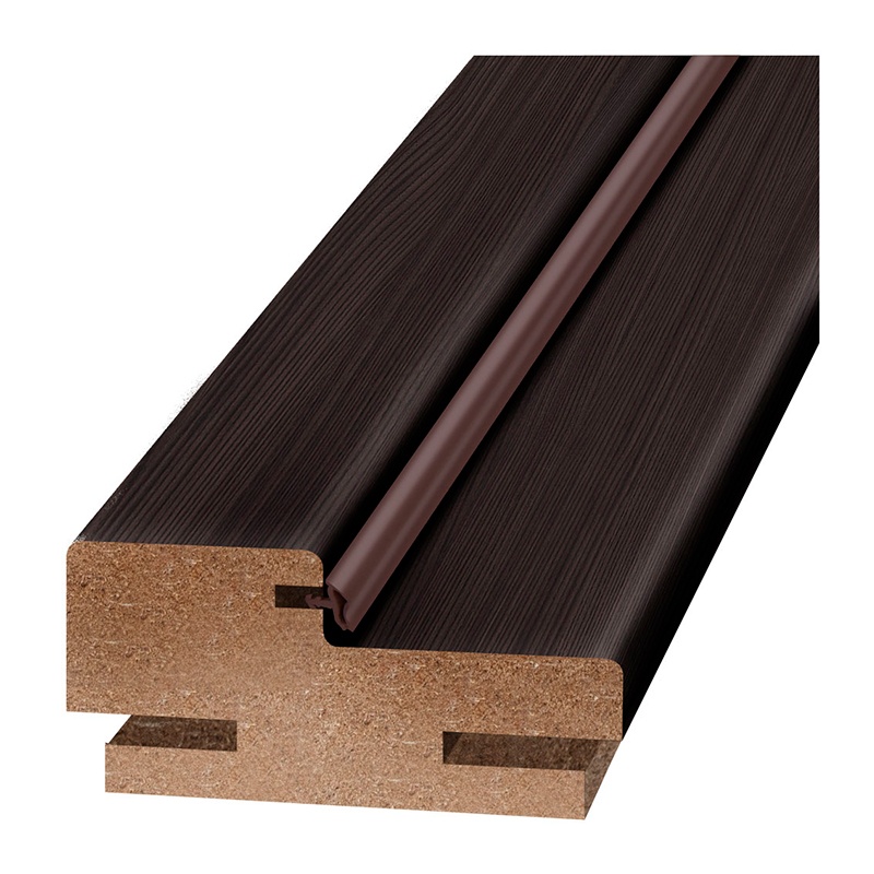 Брус коробочный Olovi, экошпон, с уплотнителем, венге, б/ф (28х70х2050 мм) — изображение 3