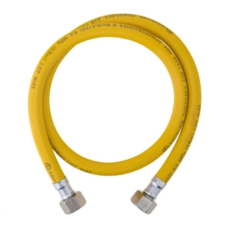 Подводка гибкая д/газа Aqualink, желтая, 1/2" В/В, 1500 мм — изображение 2