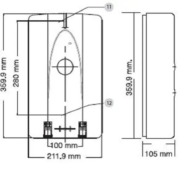 Водонагреватель проточный AEG Haustechnik BS 60E (6 кВт/220 В) — изображение 5