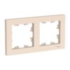 Рамка 2-х постовая Atlasdesign ATN000202, универсальная, бежевая
