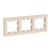 Рамка 3-х постовая Atlasdesign ATN000203, универсальная, бежевая