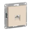 Розетка компьютерная RJ-45 с/у Atlasdesign ATN000283, 1 гнездо, бежевая