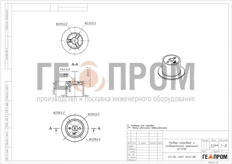 Ковер чугунный с поворотной крышкой и эластичной прокладкой — изображение 2
