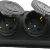 Колодка удлинителя 3-м каучук с/з, 2P+E 16А Tecco