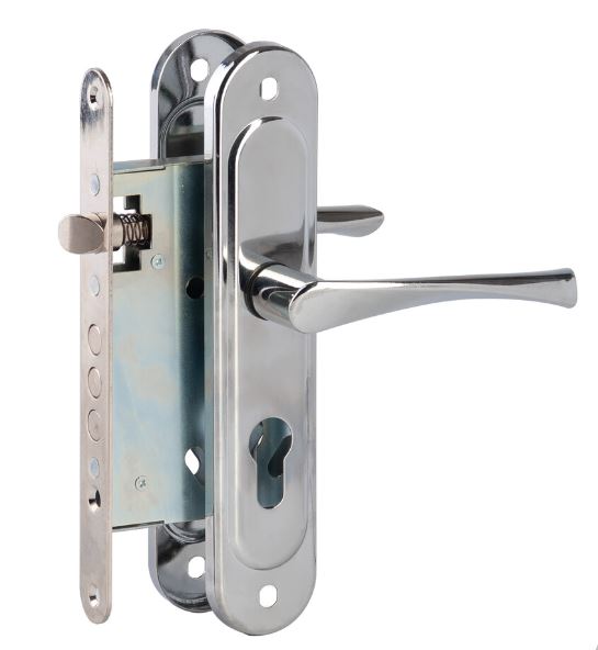 Д-град Зенит ЗВ4.009/17 ПРОФИ без Ц/М хром м/о 55 мм Замок врезной с/руч.(15,10)