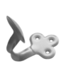 Домарт крючок-вешалка фигурный мод.1 серый металлик (50)