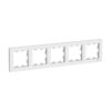 Рамка Atlasdesign ATN000105, 5-ти постовая, универсальная, белая
