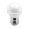 Лампа светодиодная Smartbuy LED E27, шар, 5Вт, 230В, 3000К, теплый свет