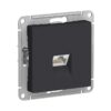Розетка компьютерная RJ-45 с/у Atlasdesign ATN001083, 1 гнездо, карбон