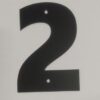 Цифра дверная Пермь "2" черная 100 мм