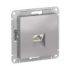 Розетка компьютерная RJ-45 с/у Atlasdesign ATN000383, 1 гнездо, алюминий