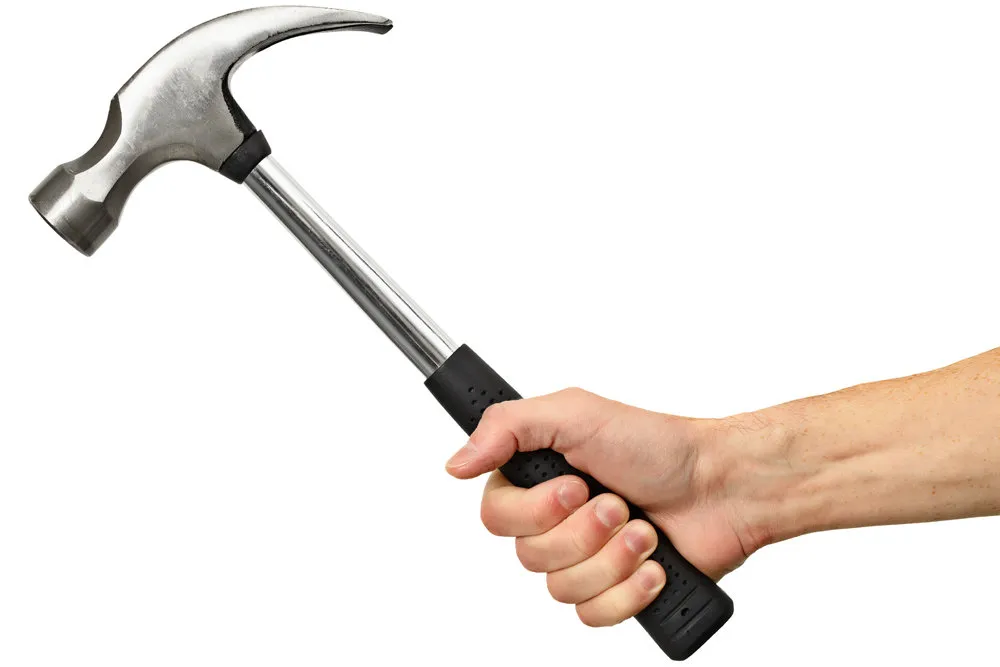 Молоток-гвоздодер с металлической рукояткой UNIVERSE 450 гр — изображение 5