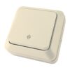 Переключатель о/у Ладога SQ1801-0006, 1 клавиша, б/инд, слоновая кость