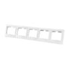 Рамка 5-и постовая Таймыр SQ1814-0033, горизонтальная, белая