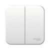 Выключатель о/у Blanca BLNVA105011, 2 клавиши, б/инд, белый