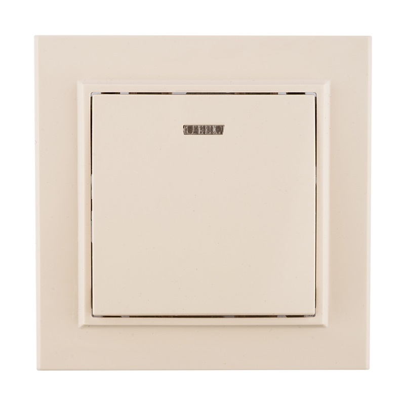 Выключатель с/у Минск ERV10-121-20, 1 клавиша, с/инд, бежевый