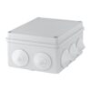 Коробка разветвительная о/у 190х140х70 мм, 10 вводов, серая IP55