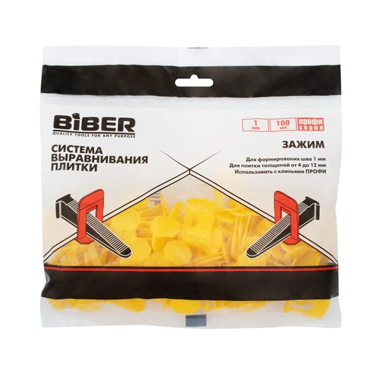 Зажим СВП Профи (ворота) Biber 55642 1 мм (100 шт) — изображение 2