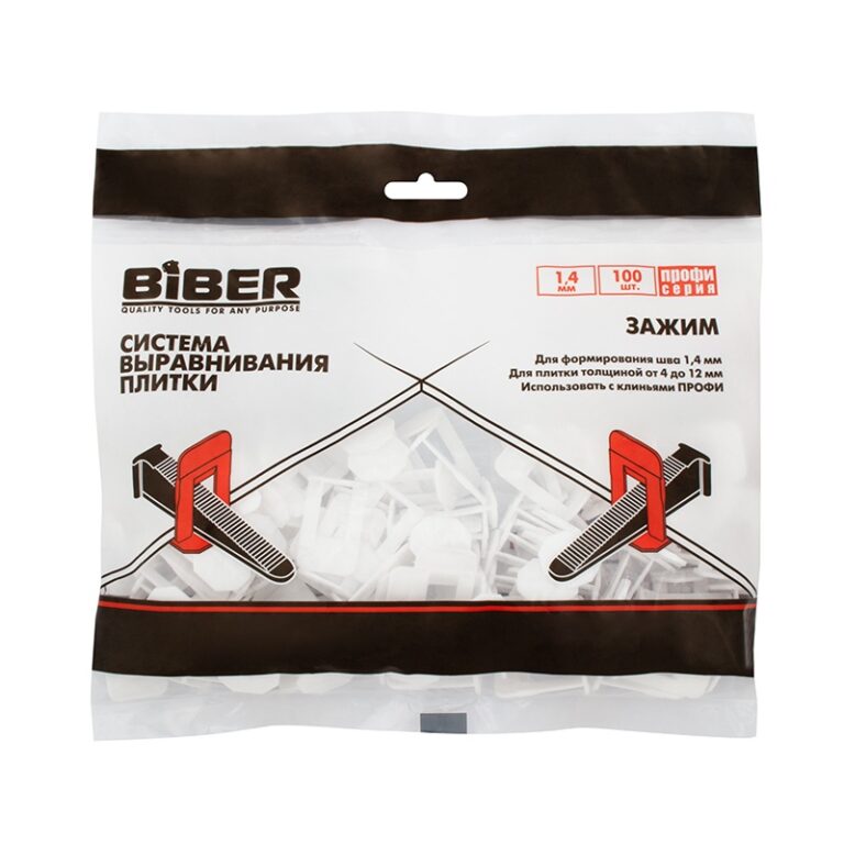 Зажим СВП Профи (ворота) Biber 55643 1,4 мм (100 шт) — изображение 2