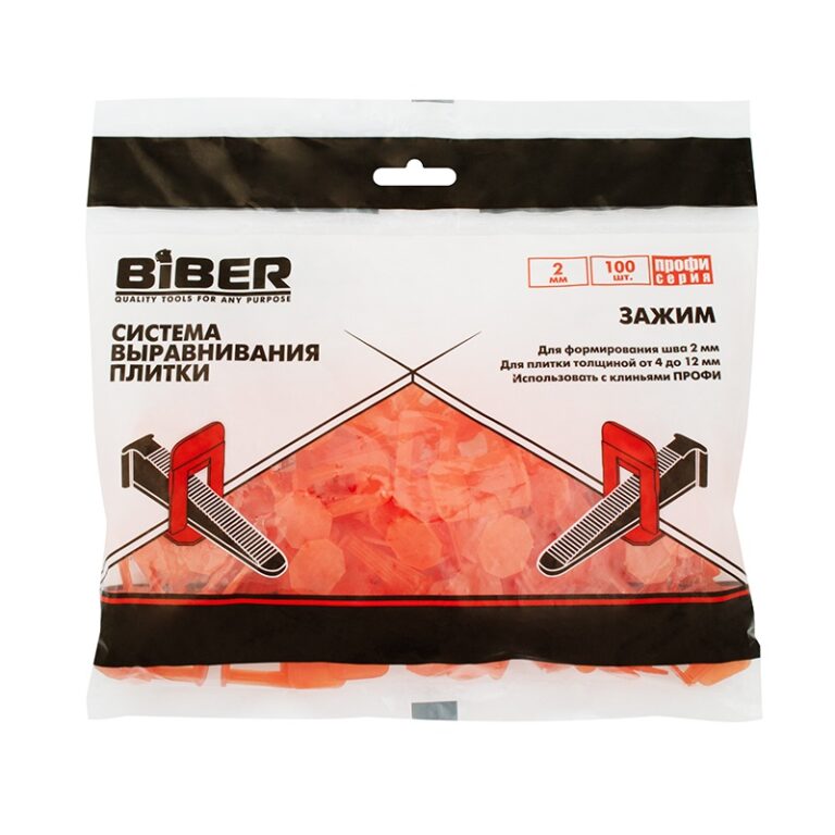 Зажим СВП Профи (ворота) Biber 55644 2 мм (100 шт) — изображение 2
