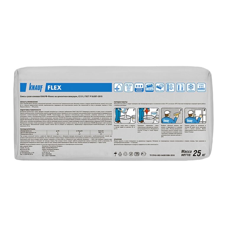 Клей для плитки Knauf Flex эластичный (25 кг) — изображение 3