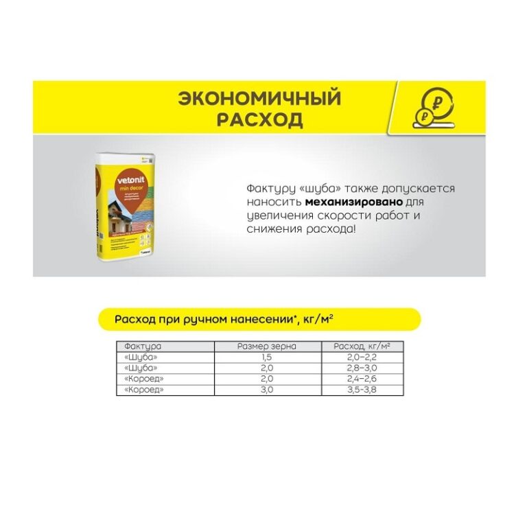 Штукатурка декоративная Vetonit Короед 2.0 мм зима, 25 кг — изображение 3