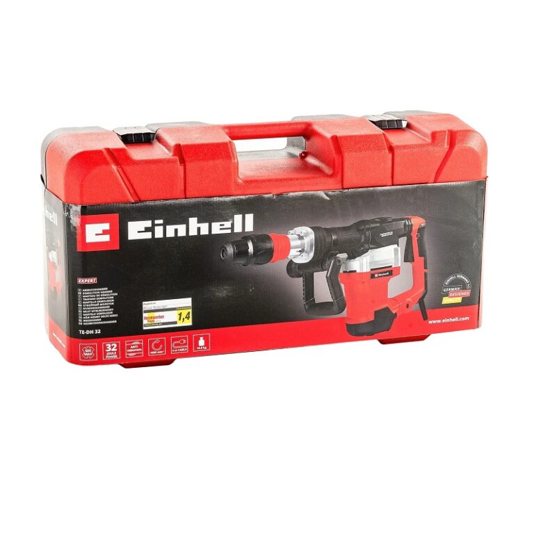 Молоток отбойный сетевой Einhell TE-DH 32 SDS-Max, 1,5кВт 32Дж, L кабеля=4м, кейс — изображение 9