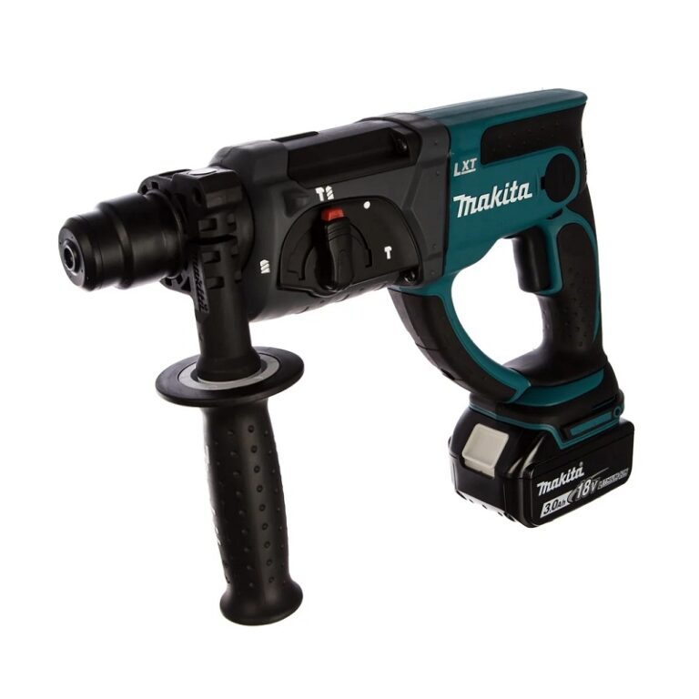 Перфоратор аккумуляторный Makita DHR202RF LXT, SDS-plus, 20 мм, 3 режима, 1,9Дж, 18V, Li-ion 3Ач, кейс — изображение 3