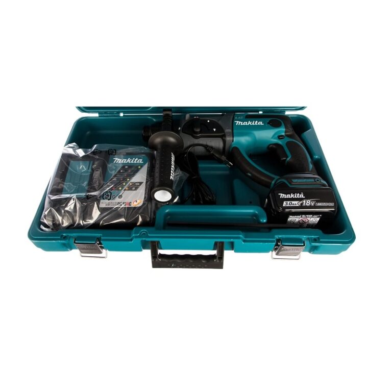 Перфоратор аккумуляторный Makita DHR202RF LXT, SDS-plus, 20 мм, 3 режима, 1,9Дж, 18V, Li-ion 3Ач, кейс — изображение 6